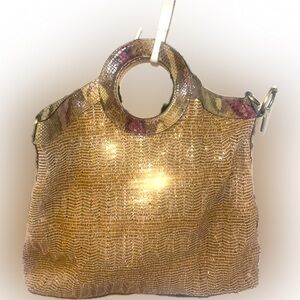 Guess Shimmering Gold Tote Bag